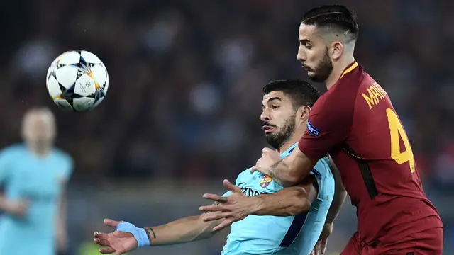 Barcelona Kalah dari AS Roma