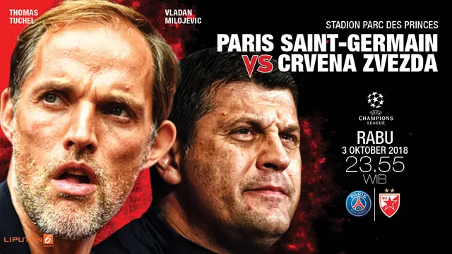 Prediksi  PARIS SAINT-GERMAIN FC (PSG) VS CRVENA ZVEZDA