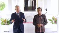 Presiden Joko Widodo menerima Dewan Penasihat Ibu Kota Nusantara (IKN), Tony Blair, di Istana Merdeka, Jakarta, pada Rabu, 19 Oktober 2022 (Sekretariat Presiden)