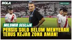 Pelatih Persis Solo, Milomir Seslija, tetap optimistis timnya bertahan di BRI Super League 2025/2026 meski kalah dari Persija di SUGBK, Senin (27/4/2026), dengan empat laga tersisa dan peluang masih terbuka.
