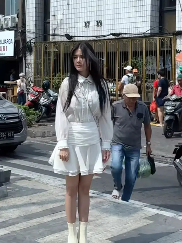 Pemotretan Nita Gunawan di Pasar