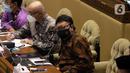 Menteri Pendayagunaan Aparatur Negara dan Reformasi Birokrasi Tjahjo Kumolo mengikuti rapat dengar pendapat dengan Komisi II DPR di Kompleks Parlemen, Jakarta, Kamis (7/4/2022). Rapat membahas evaluasi pelaksanaan program dan anggaran tahun 2021. (Liputan6.com/Angga Yuniar)