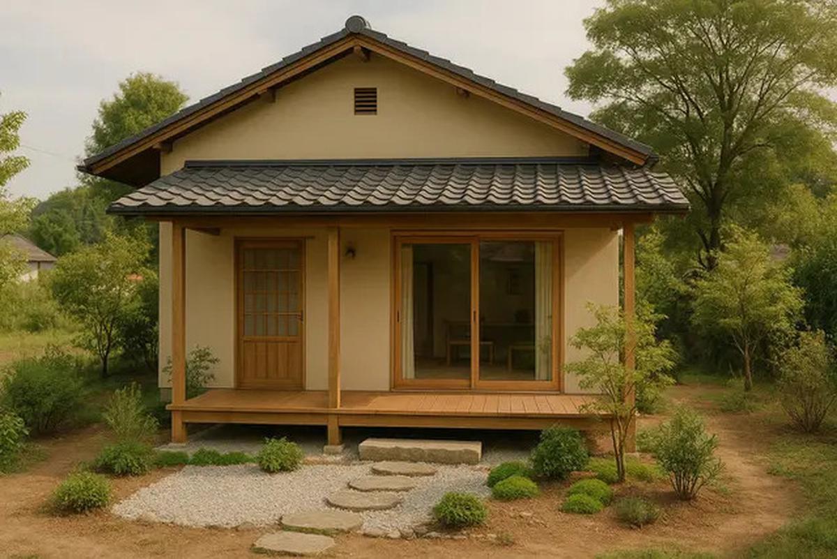 10 Desain Rumah Sederhana Minimalis 6x9 Meter di Desa dengan Teras dan Taman Mini, Referensi Hunian Asri 2025