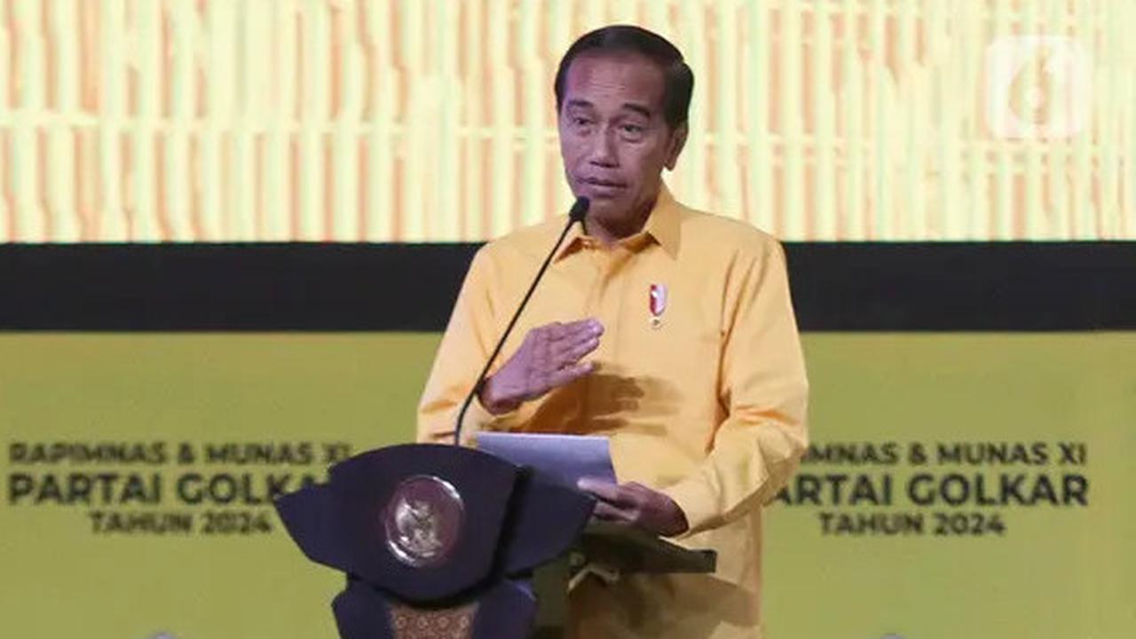 Ini Alasan Jokowi Tidak Hadir di HUT Golkar