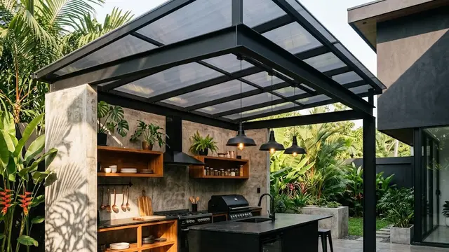 Dapur Estetis Bergaya Industrial