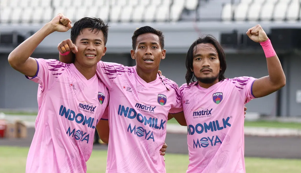 Persita Tangerang berhasil menahan imbang klub papan atas Bhayangkara FC dalam lanjutan pekan ke-28 BRI Liga 1 2021/2022. (Dok Persita)