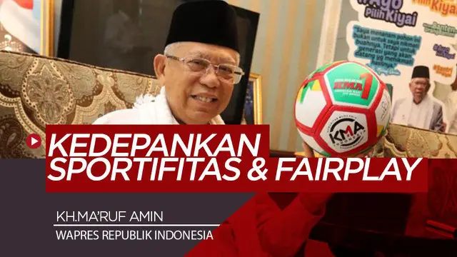 Berita Video Wapres KH.Ma'ruf Amin Doakan Shopee Liga 1 2020 Angkat Prestasi Sepakbola Indonesia dan Menghibur