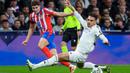 Tertinggal satu gol, Atletico Madrid mencoba membalas. (Thomas COEX/AFP)