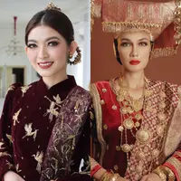 Tiru gaya Selvi Ananda yang tampil dengan smokey eye look dan lipstik deep reed yang memesona. [@rama_jee].