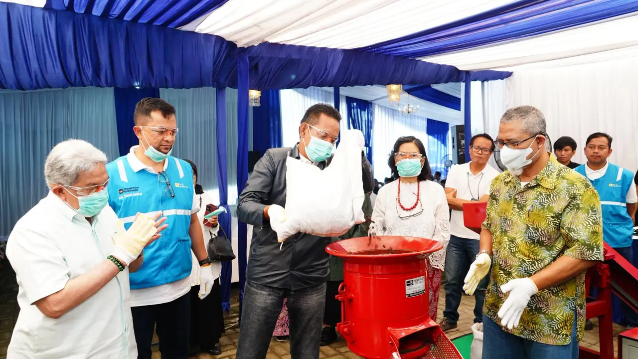 Uji coba proses pencacahan biomassa