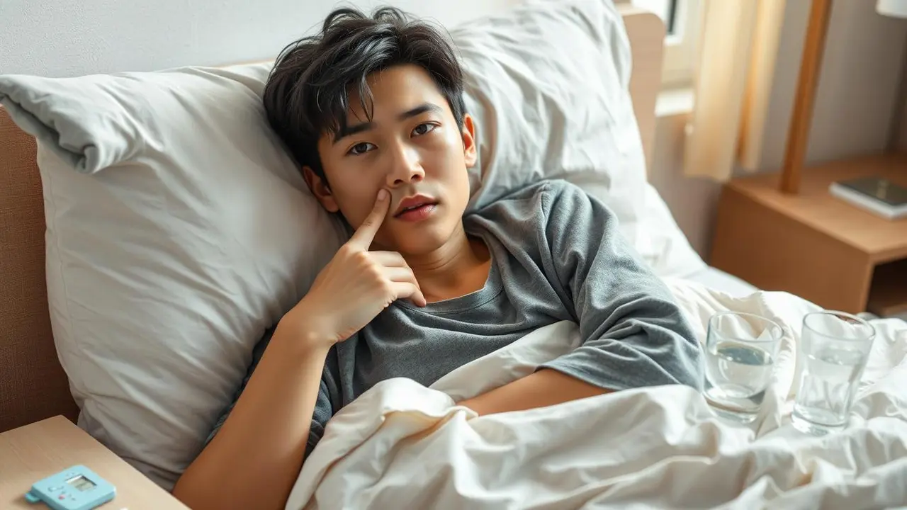 Mulut pahit saat demam (Foto: AI)