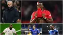 Berikut ini para pemain top dunia yang pernah diboyong Jose Mourinho dengan harga selangit. Diantaranya, Paul Pogba, Romelu Lukaku dan Didier Drogba. (Foto Kolase AFP)
