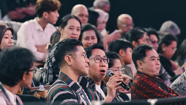 Chossy Latu dalam konferensi pers Pagelaran Sabang Merauke 2026 di Indonesia Arena, Senayan, Jakarta, Jumat (21/8/2026). (dok Pagelaran Sabang Merauke)
