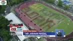 Semarakkan Hari Tari Dunia, 5 ribu penari dari berbagai sanggar dan sekolah di Solo, Jawa Tengah, mementaskan tari jaran di Stadion Sriwedari.