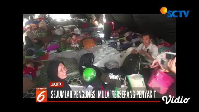 Hingga Senin siang tercatat sudah ada 181 pengungsi yang berobat ke posko kesehatan puskesmas Kecamatan Koja.