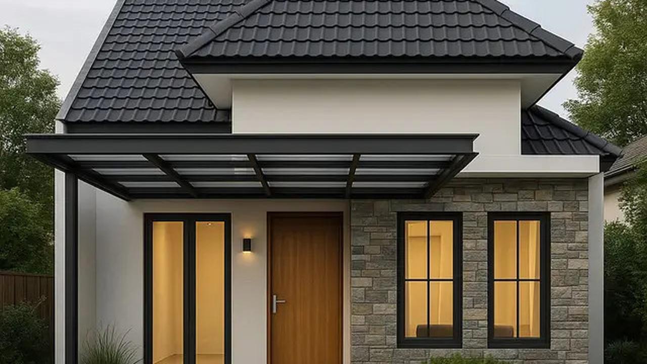 8 Model Rumah 6x9 Atap Kombinasi Pelana dan Limas, Desain Hunian Modern dan Elegan di 2025