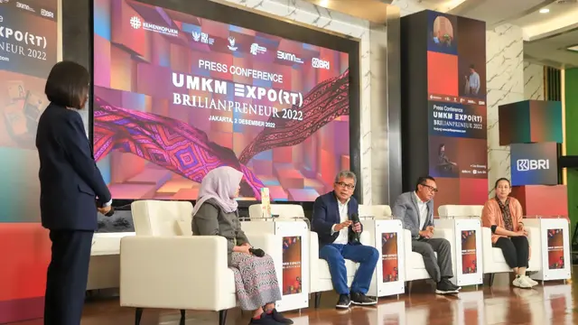 Press Conference UMKM EXPO(RT) BRILIANPRENEUR 2022, Sabtu, 2 Desember 2022.