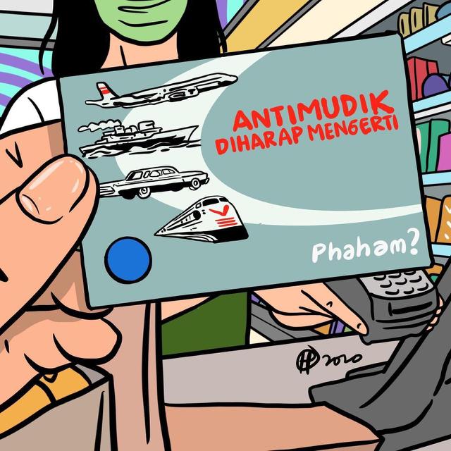 Super Nyeleneh, Imbauan Jangan Mudik Buatan Warganet