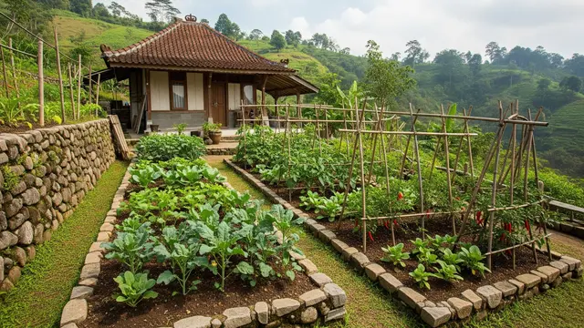 9 Ide Kebun Sayur untuk Rumah yang Berada di Area Perbukitan, Asri dan Mudah Dirawat