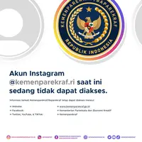 Akun Instagram Kemenparekraf menghilang. (dok. Biro Komunikasi Publik Kemenparekraf)
