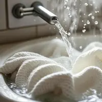 Cara Cuci Baju Hasil Thrifting agar Tak Tertular Penyakit Kulit Seperti Moluskum Kontagiosum. Foto dibuat oleh AI.