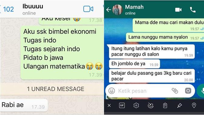 7 Chat Kocak Anak Dengan Ibu Ini Ujungnya Malah Bikin Kesal Hot Liputan6 Com