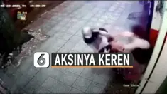 Warganet sampai memuji keberanian wanita tersebut dan mengakui aksinya keren.