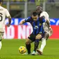 Inter Milan meraih tiga poin penting saat menang 1-0 atas AS Roma. (AP Photo/Antonio Calanni)