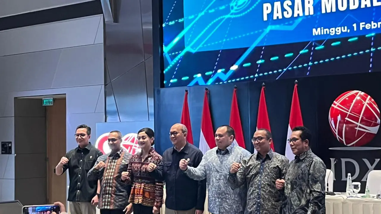 CEO Danantara Indonesia, Rosan Roeslani di Bursa Efek Indonesia, Minggu (1/2/2026). (Liputan6.com/Gagas)