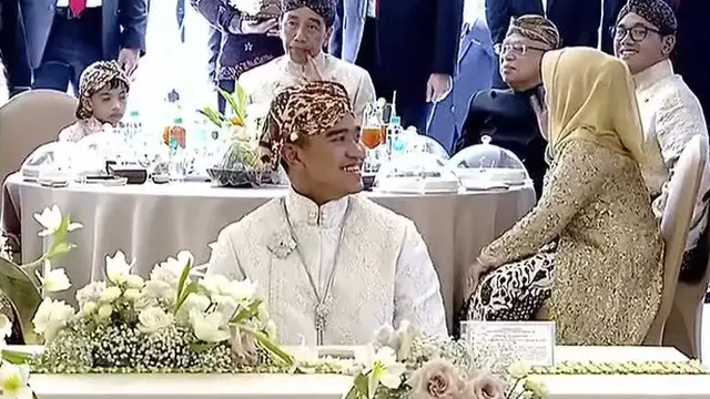 Kaesang Pangarep dan Erina Gudono menikah (Vidio/SCTV)