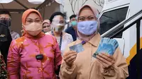 Menaker Ida Tinjau Aktivasi Rekening Pekerja Penerima BSU di Bandung (Istimewa)