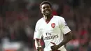4. Emmanuel Adebayor - Arsenal pernah menjadikan Adebayor sebagai striker utama setelah ditinggal Thierry Henry.  Bersama The Gunners, dia sukses kemas 46 gol dalam 104 laga. (AFP/Paul Ellis)