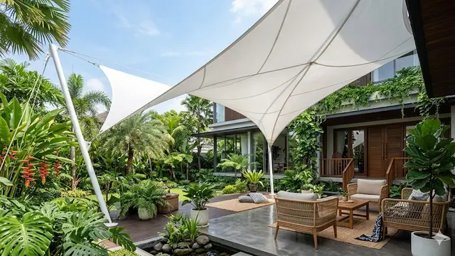 6 Model Kanopi Teras Unik Bentuk Melengkung untuk Rumah Modern, Estetik dan Elegan