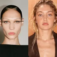 Makeup dengan statement lips masih mendominasi. Kamu bisa melihat lipstik warna classic red, burgundies, dan pink di Alexander McQueen SS24 show di PFW [@alexandermcqueen]