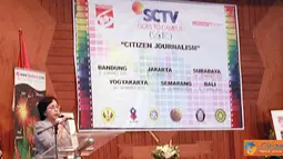 Citizen6, Jakarta: Speech Dr. Ir. Maslina W. Hutasuhut, MM (rektor IISIP). (Pengirim: Ady Permadi)
