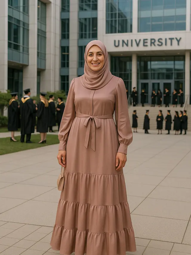 Model Gamis yang Cocok untuk Ibu yang Menghadiri Wisuda Anaknya