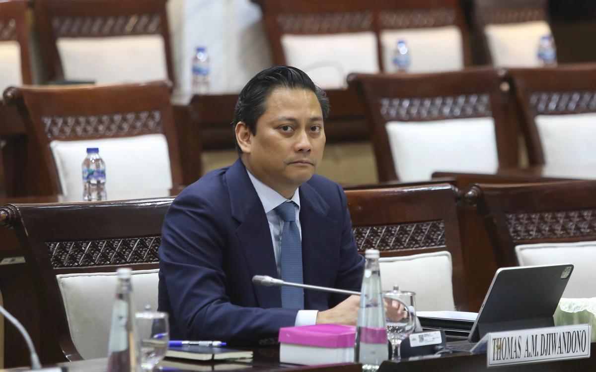 FOTO: Thomas Djiwandono Paparkan Strategi GERAK di Uji Kelayakan Deputi Gubernur BI