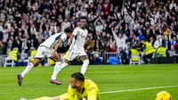 Jude Bellingham menjebol gawang Girona guna membantu Real Madrid menang 4-0 dilanjutan LaLiga (AP)