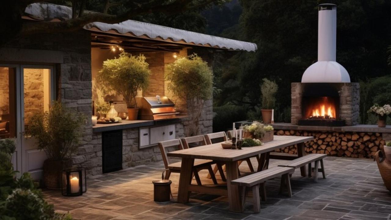 Ilustrasi Dapur Outdoor