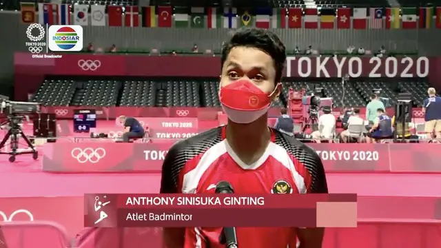 VIDEO: Dukungan Erick Thohir untuk Anthony Sinisuka Ginting di Semifinal Olimpiade Tokyo 2020
