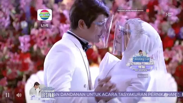 Tasyakuran Pernikahan Lesti dan Rizky Billar. Tangkapan Layar Vidio)
