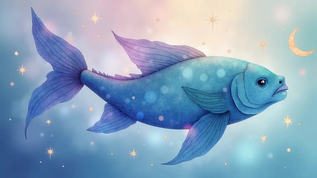 logo zodiak pisces (sumber: AI generated)