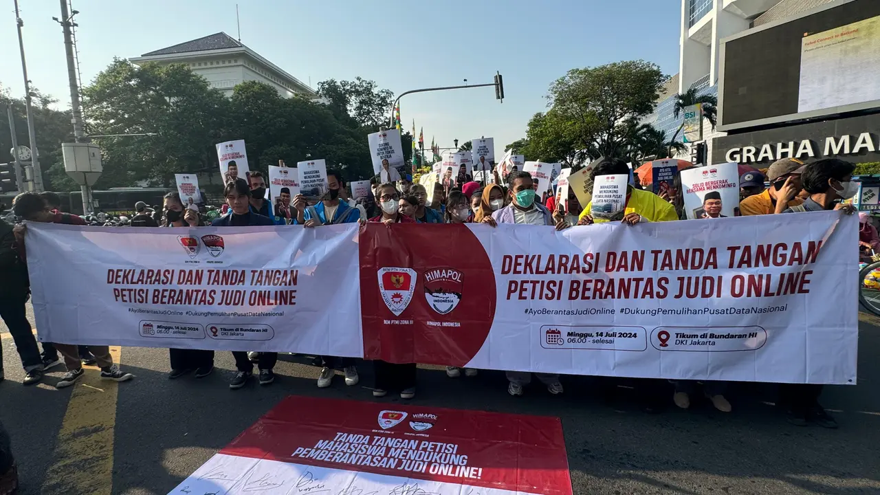 BEM PTM Zona III dan Himapol Indonesia Dukung Menkominfo RI Untuk Fokus Kerja Berantas Judi Online. (Istimewa)