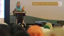 Direktur Wahid Foundation, Yenny Wahid memberi pemaparan saat diskusi panel di Jakarta, Senin (29/1). Menurut Yenny di Indonesia sebanyak 80,7% perempuan mendukung hak kebebasan menjalankan ajaran agama dan keyakinannya. (Liputan6.com/Herman Zakharia)