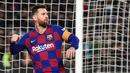 2. Lionel Messi (115 gol) - Pemain yang sedang dikaitkan dengan Manchester City ini menjadi pesaing Ronaldo dalam jumlah gol di kompetisi Liga Champions. Lionel Messi memiliki catatan 115 gol dari seluruh penampilannya di Liga Champions. (AFP/Josep Lago)