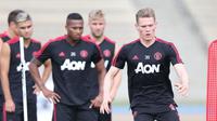 Skuat Manchester United berlatih di AS pada pramusim 2018/2019. (Twitter MU)