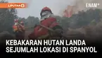 Ribuan warga di Spanyol dihimbau untuk evakuasi akibat kebakaran hutan besar yang melanda wilayah Peninsula Iberia (12/8/2025).
