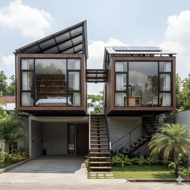 Desain Rumah Tumbuh 1 Lantai Bisa Jadi 2 Lantai