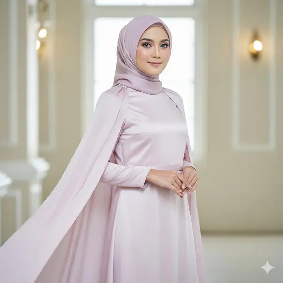 Bikin Pangling, Ini Model Gamis Kondangan 2025 yang Tetap Syar'i dan Glamor