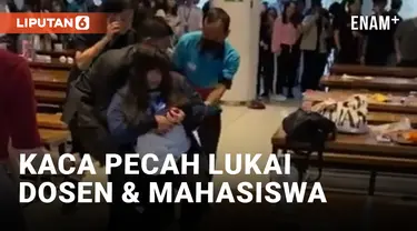 Kaca Tangga Gedung Universitas Multimedia Nusantara Pecah, 4 Mahasiswa dan Seorang Dosen Terluka